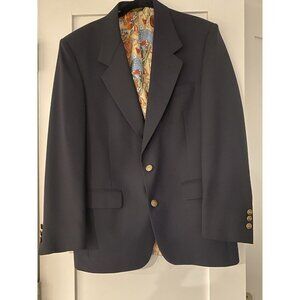 PALM BEACH mens BLAZER OF CHAMPIONS Dark Navy sport coat suit jacket blazer 42